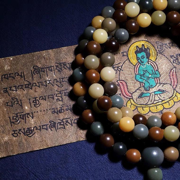 Natural Old Material Bodhi Seed Root 108 Buddha Beads for Men - Meditation, Prayer & Spiritual Practice Accessories