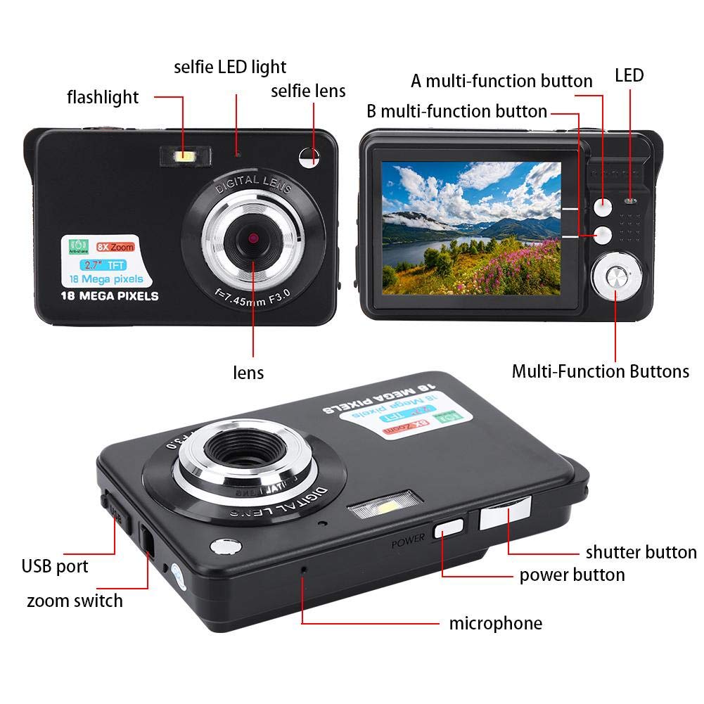 **Kids Digital Camera - 1080P HD Video Camera for Girls & Boys Age 3-10, 2.0