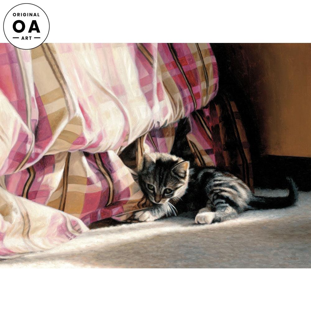 Premium Dust Ruffle Bed Skirt for Twin/Queen/King Size Beds - Soft Kitten Pattern Design - Perfect for Bedroom Decor & Guest Room Styling
