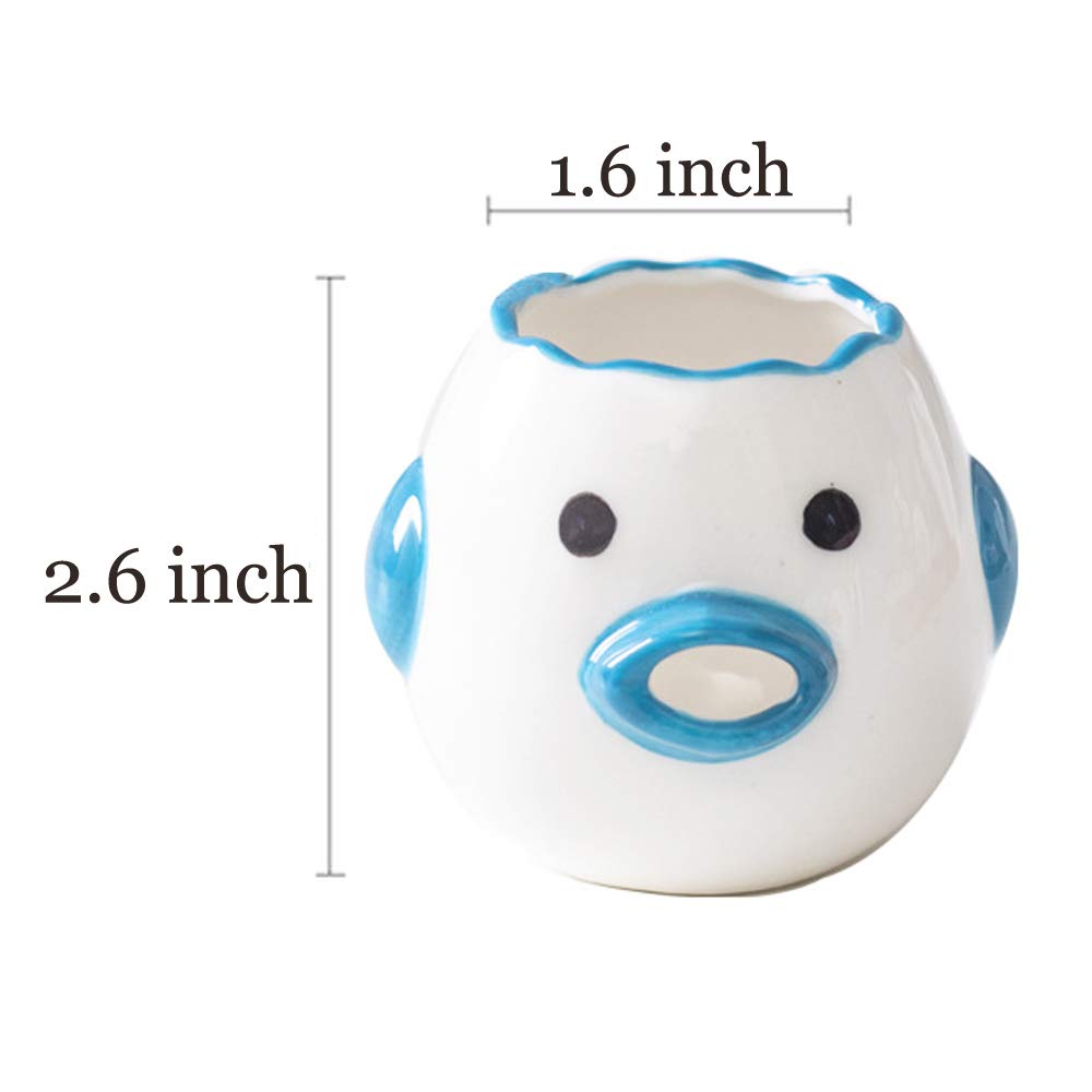 Premium Egg Yolk Separator - Cute Ceramic Chicken Design for Easy Egg White Separation | Automatic Baking Tool for Cakes, Cookies & Desserts | Upgrade Blue Chick Style | Perfect for Home Bakers & Cooking Enthusiasts