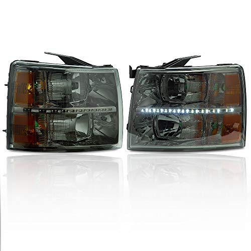 Smoky Lens Chrome Housing Amber Reflector