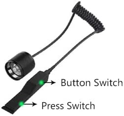 BESTSUN 350 Yards Green LED Tactical Hunting Flashlight - Zoomable Predator Light for Coyote & Varmint Hunting with Pressure Switch, Rail & Scope Mounts, Batteries & Charger - Perfect for Night Hunting, Camping & Outdoor Adventures