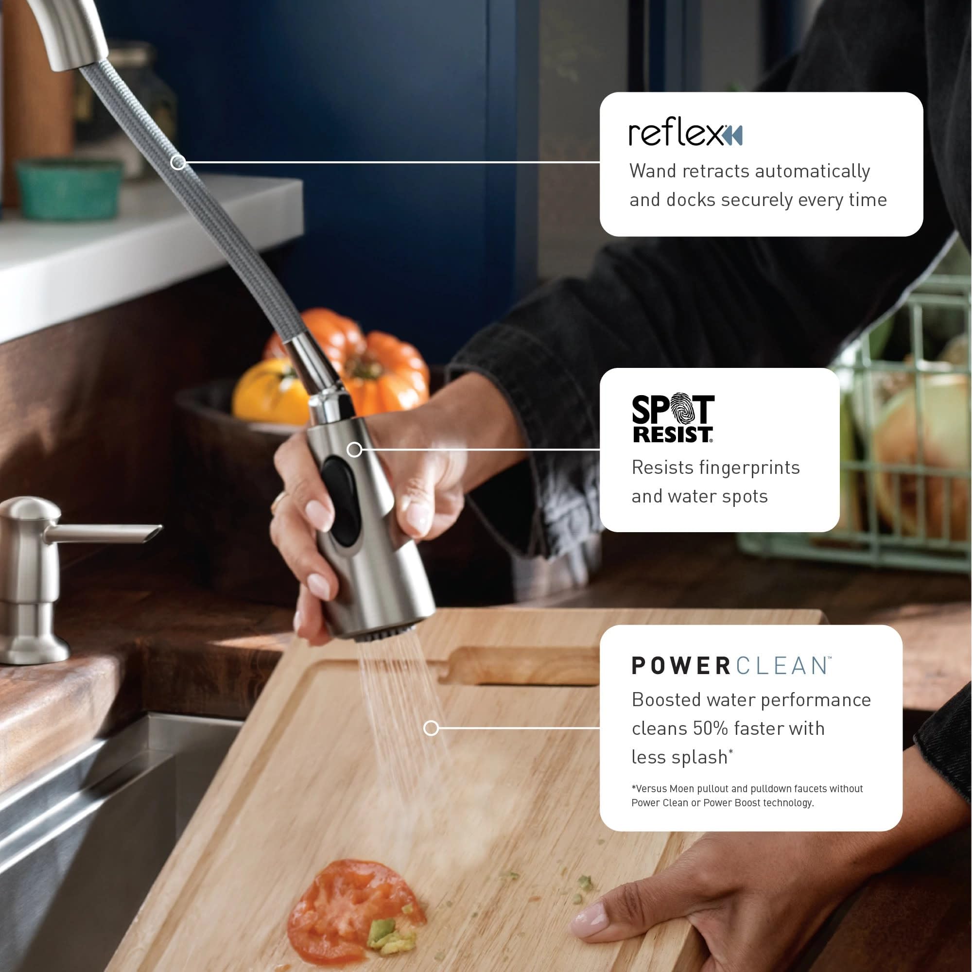 Moen Touchless Kitchen Faucet with Soap Dispenser for Modern Kitchens