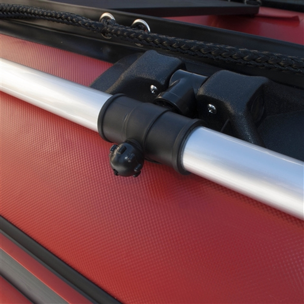 Aleko 10.5 Ft Red Inflatable Boat with Air Deck Floor - Perfect for Fishing, Leisure & Water Sports | Durable PVC Material | Easy to Transport & Store