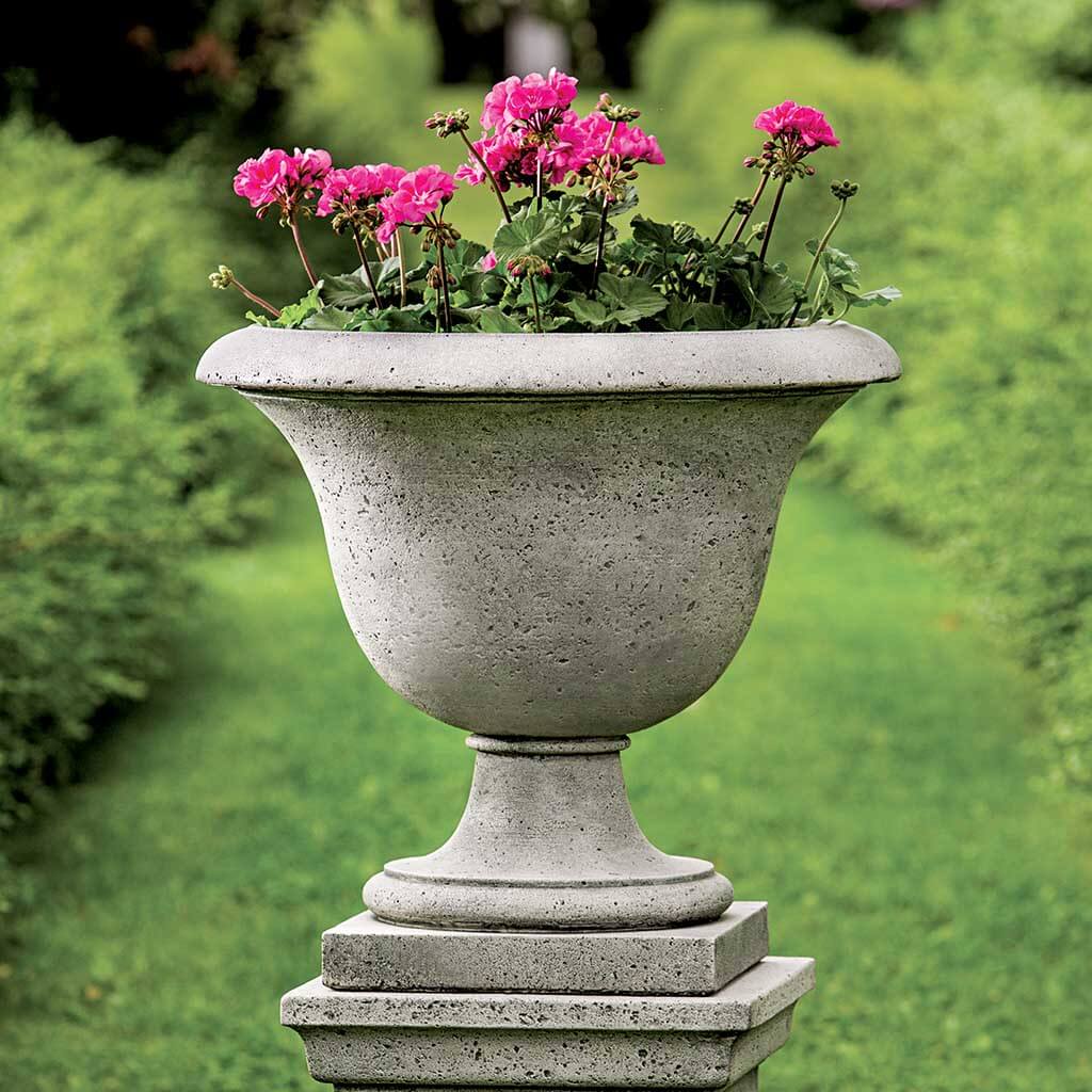 Campania International Fairfield Urn with Pedestal - Elegant Memorial Urn for Ashes - Perfect for Home, Garden, or Memorial Display