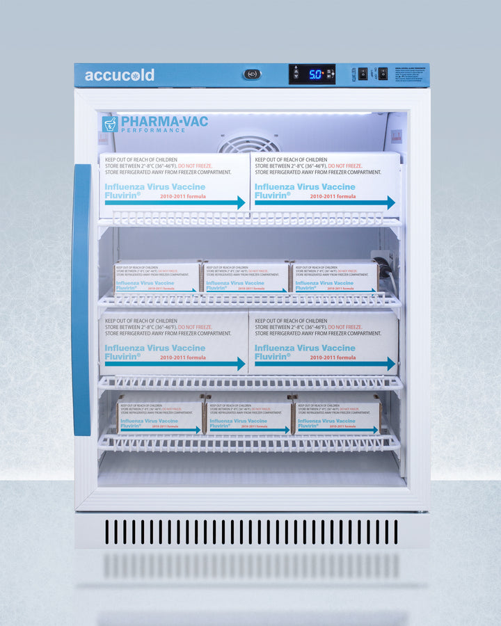 Accucold 6 Cu.Ft. ADA Compliant Vaccine Refrigerator - Medical Grade Storage for Vaccines, Medications & Pharmaceuticals | Perfect for Clinics, Pharmacies & Laboratories