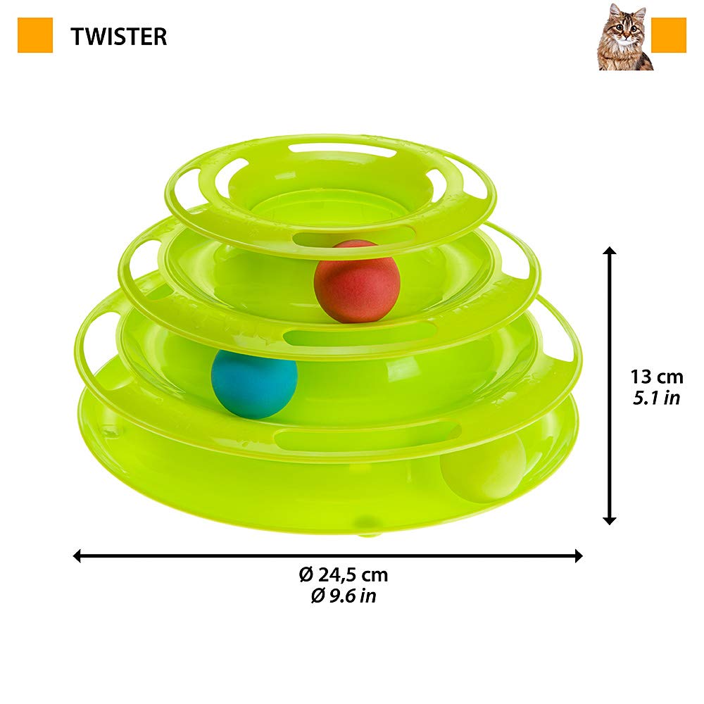 Ferplast Small Animal Toys for Hamsters, Rabbits & Guinea Pigs - Chew Toys, Exercise Wheels & Interactive Play Accessories for Pet Enrichment & Cage Entertainment