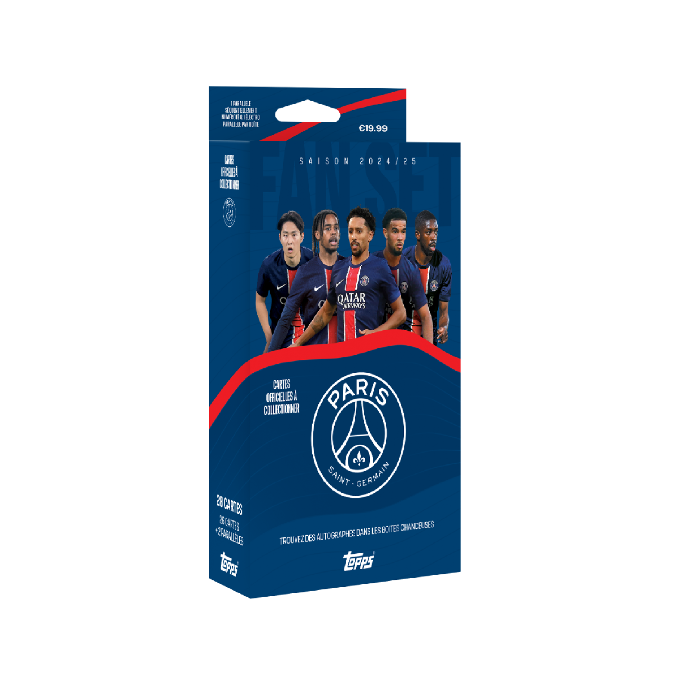 Official Topps Paris Saint Germain 2024/25 Fan Set - Collectible Soccer Trading Cards for PSG Fans - Perfect for Gifts, Collections & Match Day Memorabilia