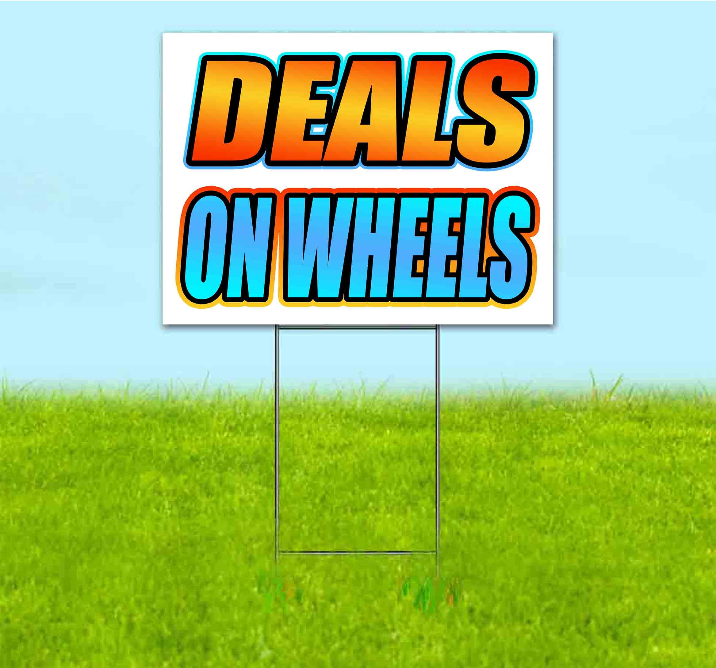 18x24 Inch Yard Signs for Advertising - Bulk Discounts & Multi-Packs with Metal Step Stakes - Perfect for Real Estate, Political Campaigns & Business Promotions (Made in USA)