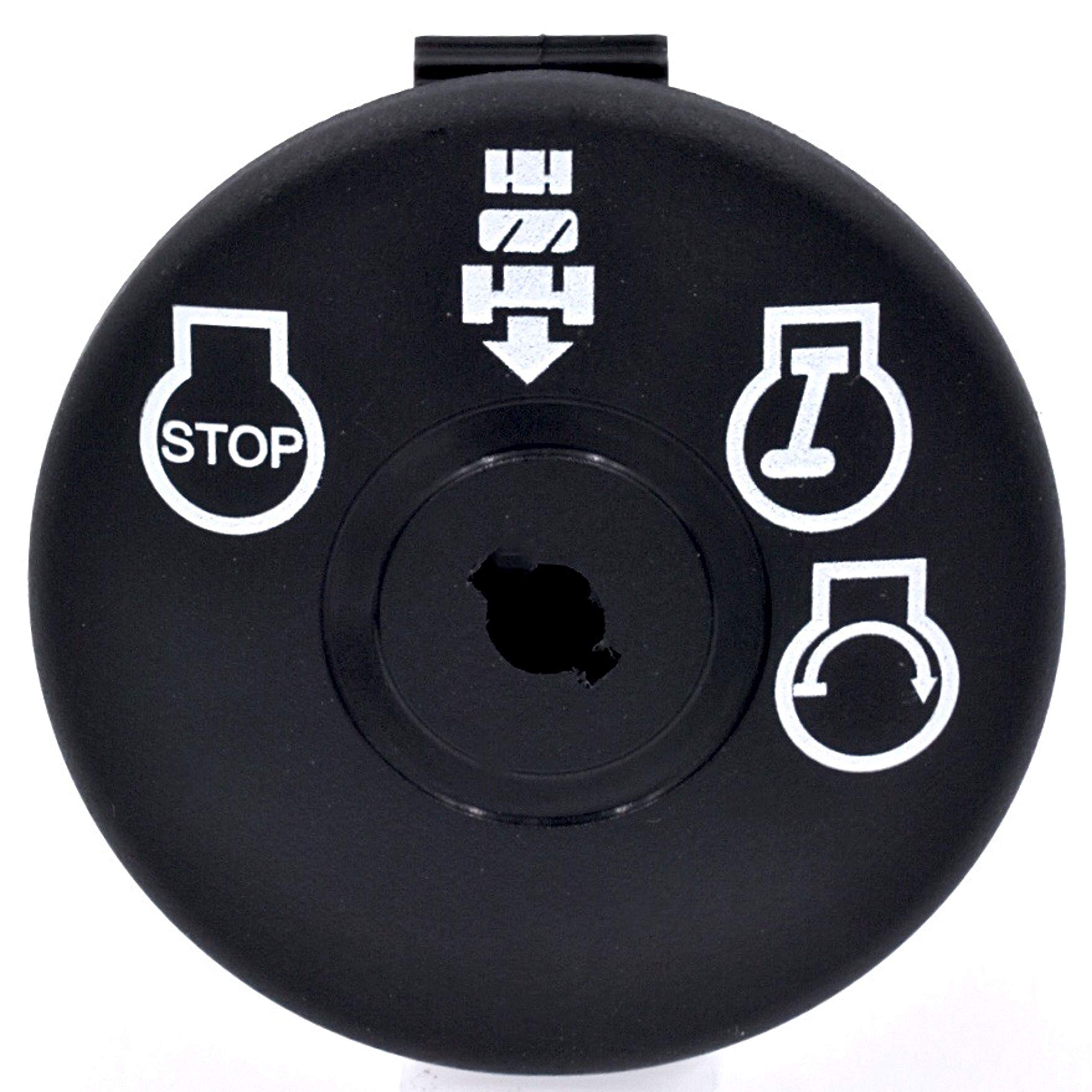 HD Switch Starter Ignition Key Switch with 2 Keys & Free Carabiner - Compatible with AYP, Husqvarna, Craftsman, Sears, Poulan Lawn Mower Rider 532193350 193350 - Perfect for Lawn Mower Maintenance & Tractor Repair