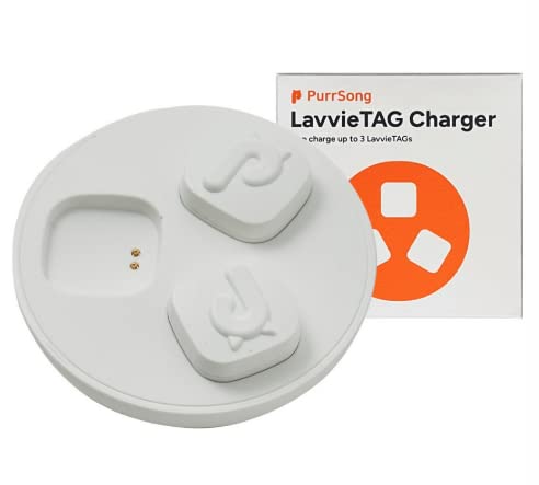 LavvieTAG Smart Cat Fitness Tracker - 1 Month Battery for Multi-Cat Homes | Pet Activity Monitor