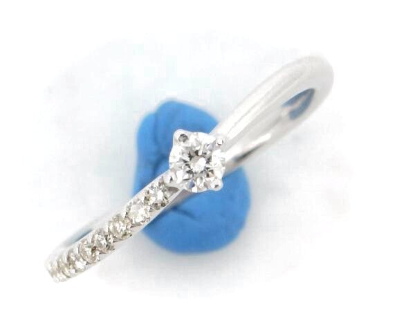 4℃ Diamond 18K White Gold Ring for Women - Elegant Engagement, Wedding, Anniversary Gift for Her