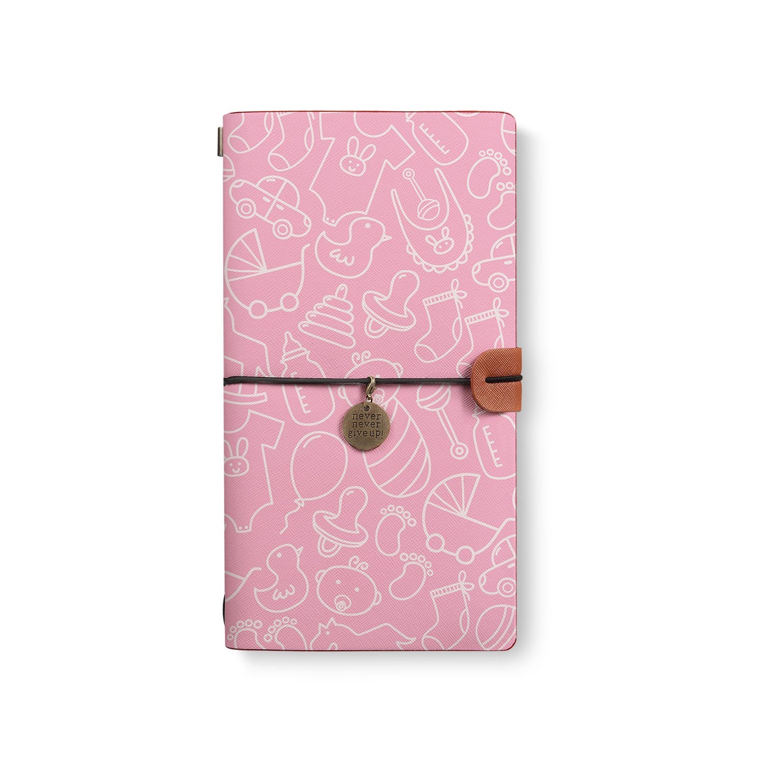 Premium Traveler's Notebook for Baby - Leather Journal & Memory Book for Newborns, Infants & Toddlers - Perfect Baby Shower Gift, First Year Keepsake & Milestone Tracker (Use for Photo Albums, Growth Records & Special Moments)