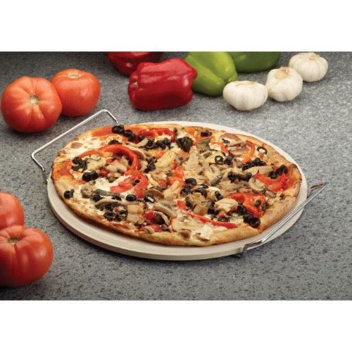 Fante's 13 Inch Pizza Stone for Oven - Premium Baking Stone for Homemade Pizza, Bread & Pastry - Perfect for Outdoor Grilling, BBQ & Kitchen Cooking