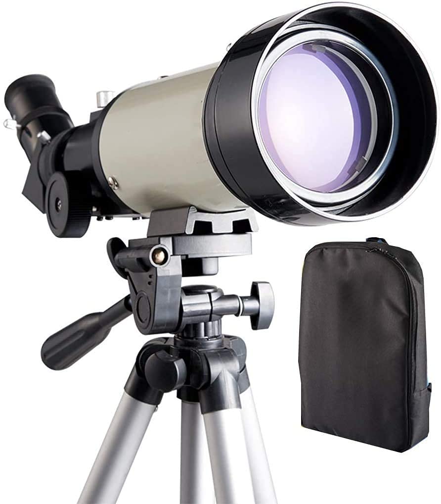 70mm Aperture 400mm Refractor Telescope for Astronomy - Portable Travel Telescope for Kids, Adults & Beginners with Adjustable Tripod - Perfect for Stargazing, Camping & Outdoor Adventures