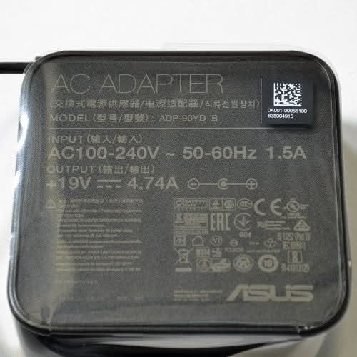 ASUS 0A001 00055100 90W AC Power Adapter Charger for Laptops - Black | Indoor Use for Home & Office (Compatible with Select ASUS Models)