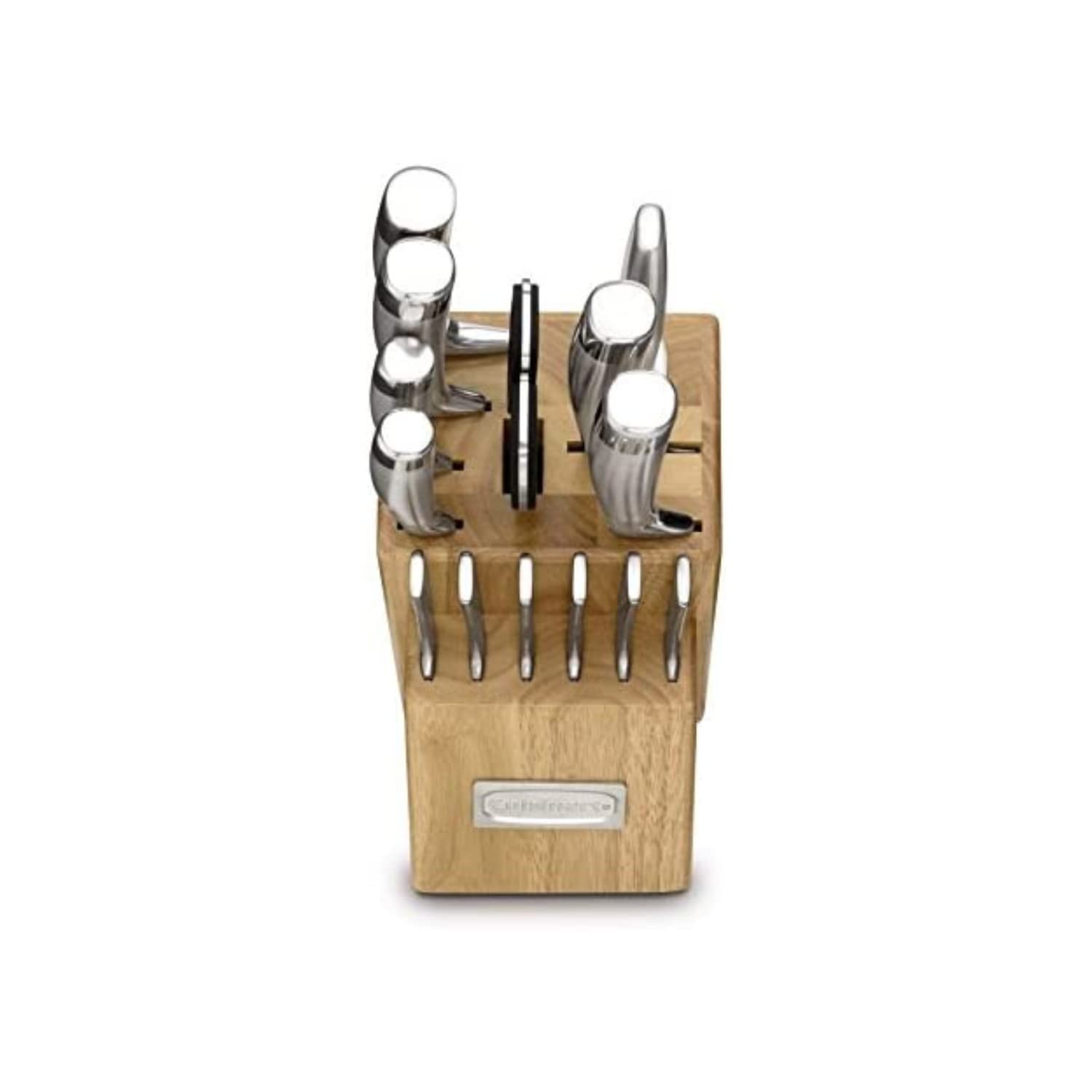 **Cuisinart 15-Piece Block Knife Set - Stainless Steel Kitchen Knives with Sharp Blades for Precise Cutting, Lightweight & Durable, Dishwasher Safe - Perfect for Home Chefs, Cooking, Slicing & Meal Prep**