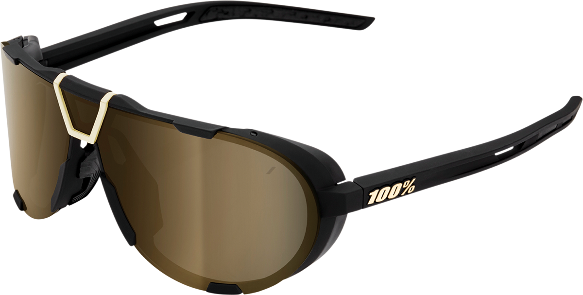 Westcraft Sunglasses - Soft Tact Black & Soft Gold Mirror Lenses (Model 61046 258 01) - UV Protection, Polarized, Fashionable for Outdoor Activities, Driving, Beach & Summer Style