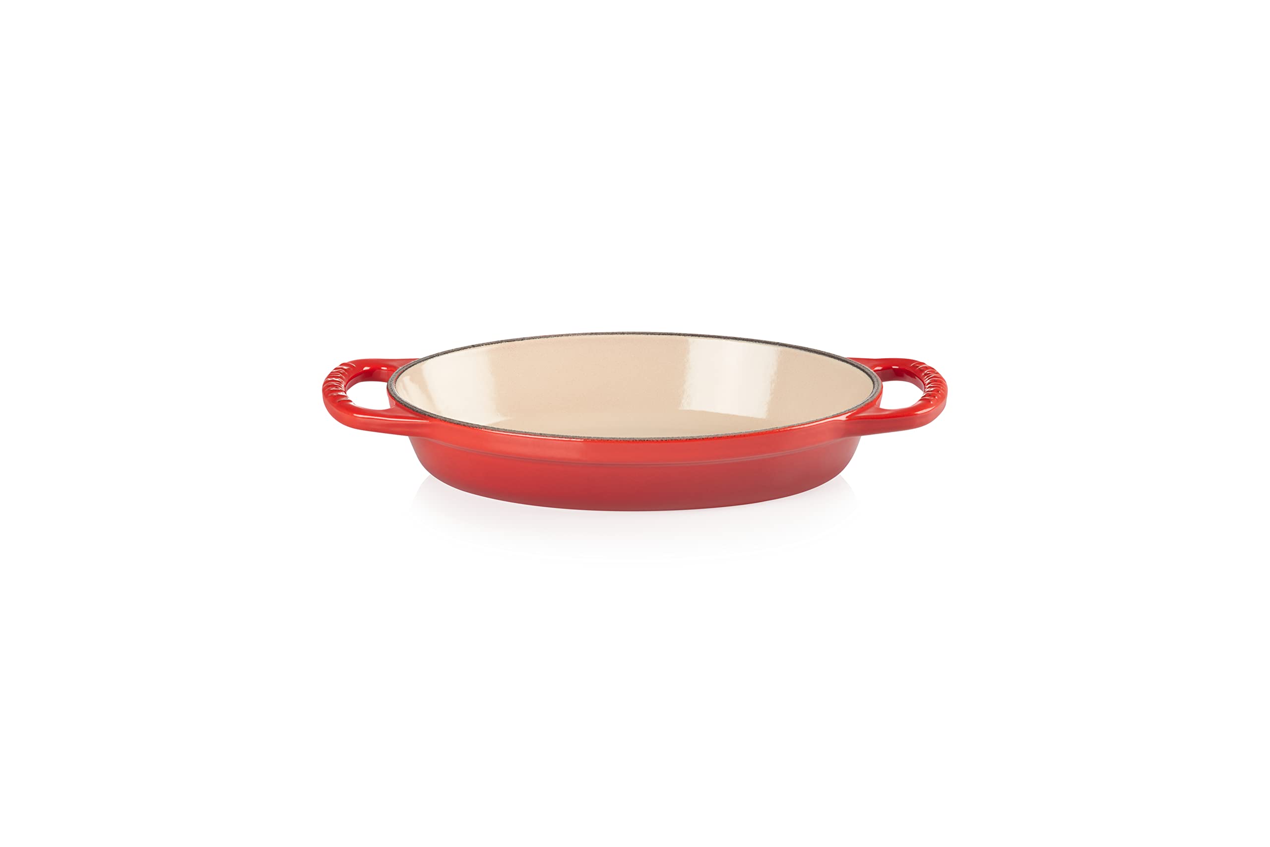 Le Creuset Signature Enameled Cast Iron Oval Baker 5/8 Quart (8 Inch) - Cerise Red | Perfect for Roasting, Baking & Serving Dishes