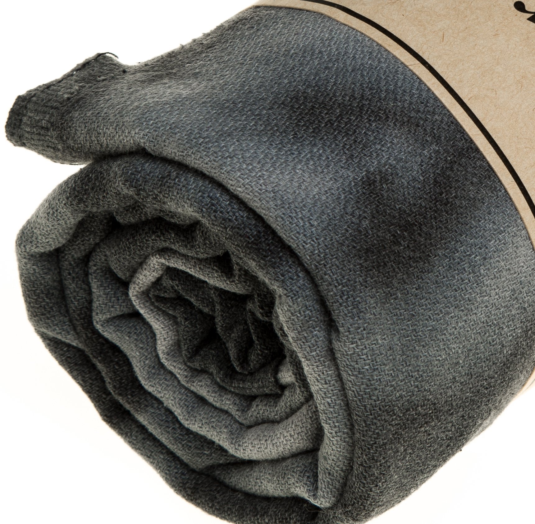 Premium 100% Cotton Turkish Peshtemal Beach Towels - Quick-Dry, Sand-Free & Lightweight (Set of 6, Black Grey) | Perfect for Beach, Pool, Yoga & Travel