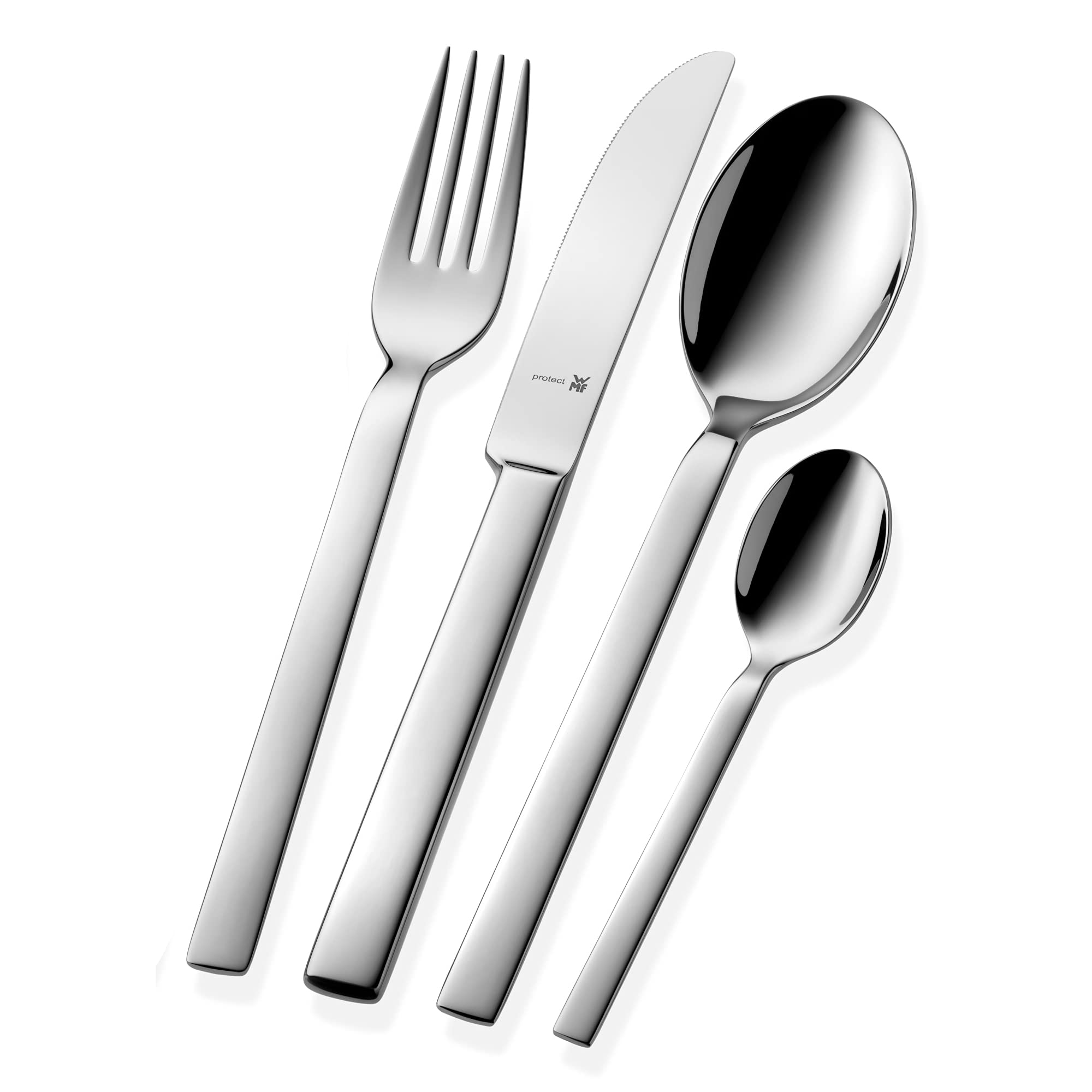 WMF Lyric Cromargan Stainless Steel Cutlery Set - 18/10 Polished Scratch-Resistant & Dishwasher Safe (7-Piece, Silver) - Perfect for Fine Dining, Dinner Parties & Everyday Use