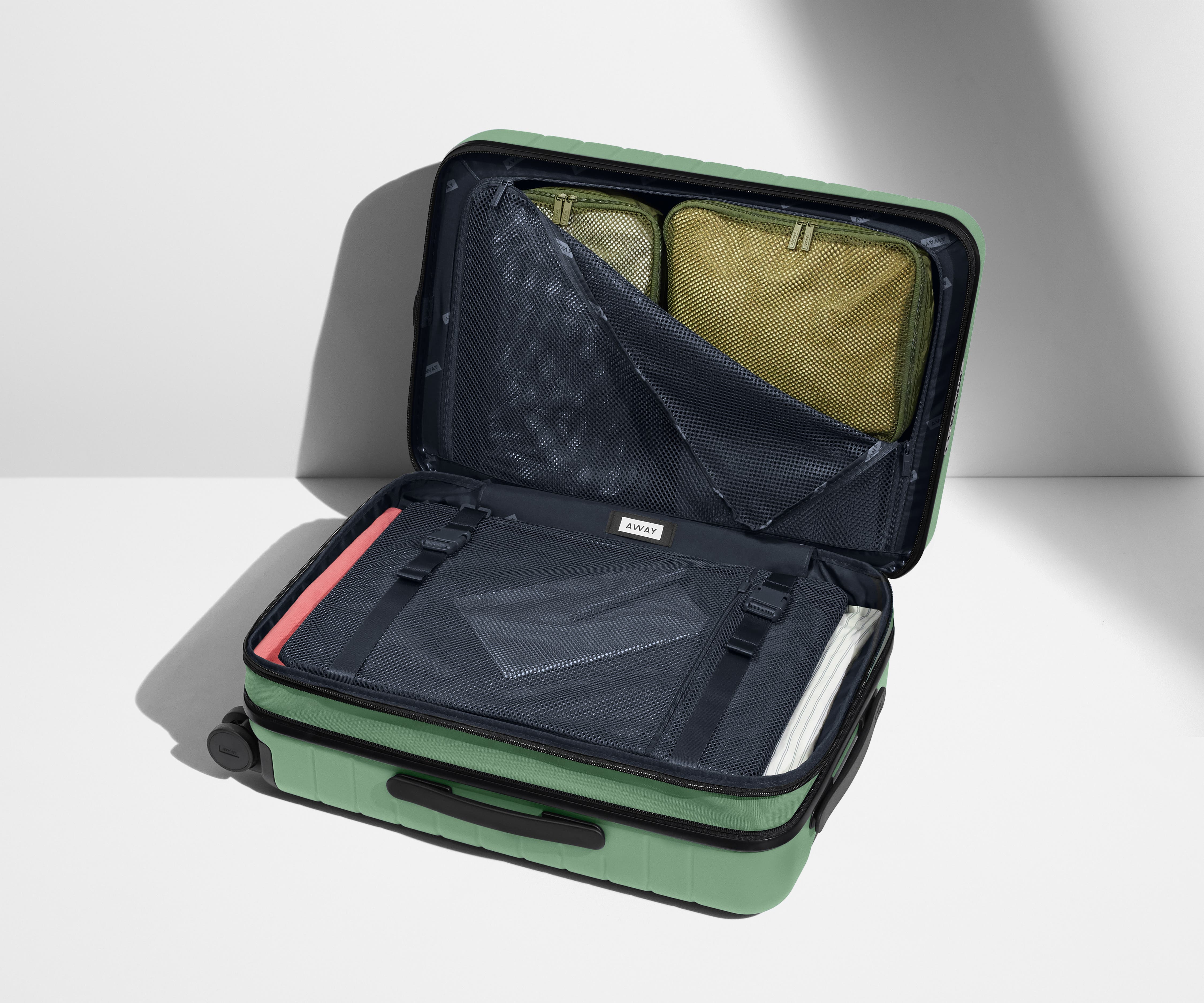 Sea Green Carry On Flex Suitcase - Lightweight Expandable Luggage for Air Travel & Weekend Getaways
