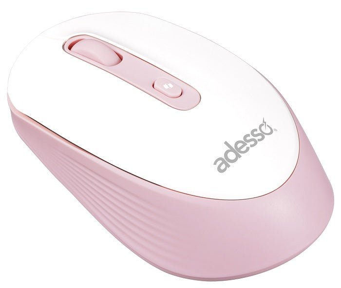 Adesso iMouse A30 Wireless Mouse with AI CoPilot Shortcut Button - Ergonomic Bluetooth Mouse for PC/Laptop (Black/White/Pink) - Perfect for Office Work, Gaming & Remote Learning