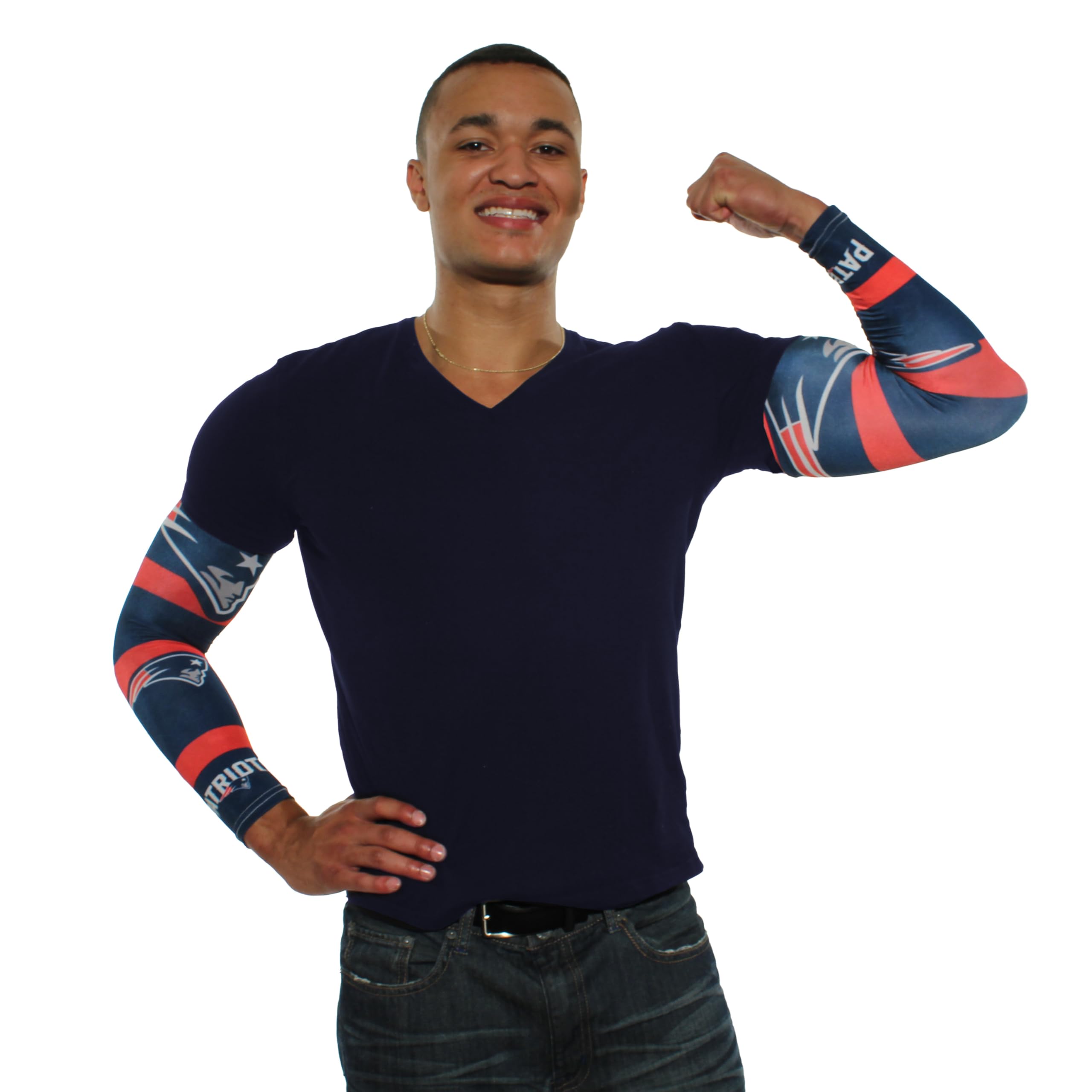 Littlearth NFL Men's Strong Arm Football Gloves - Grip & Performance for Training, Games & Outdoor Sports