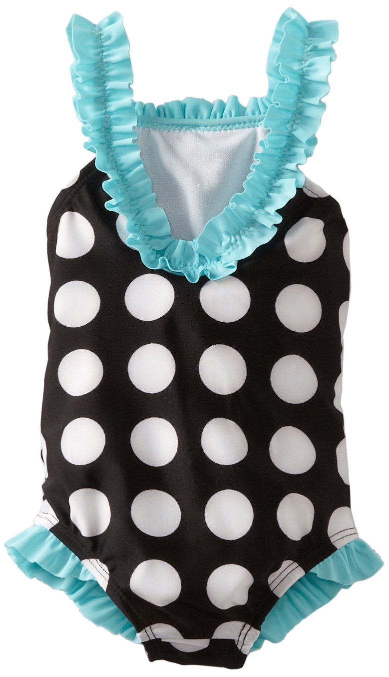 ABSORBA Baby Girls' Polka Dot One-Piece Swimsuit - Soft & Comfortable Bathing Suit for Toddlers & Infants | Perfect for Beach, Pool & Summer Water Play