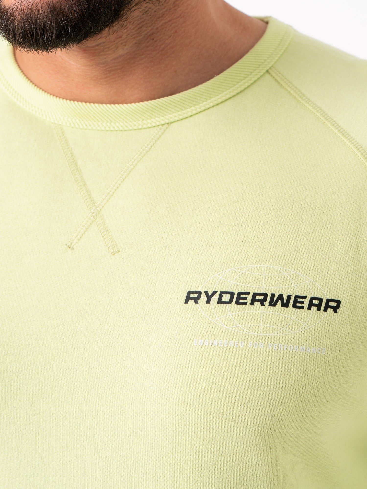 Energy Crew Neck T-Shirt for Men - Soft & Comfortable Lime Green Casual Tee - Perfect for Gym, Workout, and Everyday Wear
