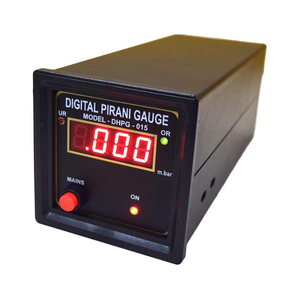 Digital Pirani Gauge with Calibration for Industrial Vacuum & Pharma Use