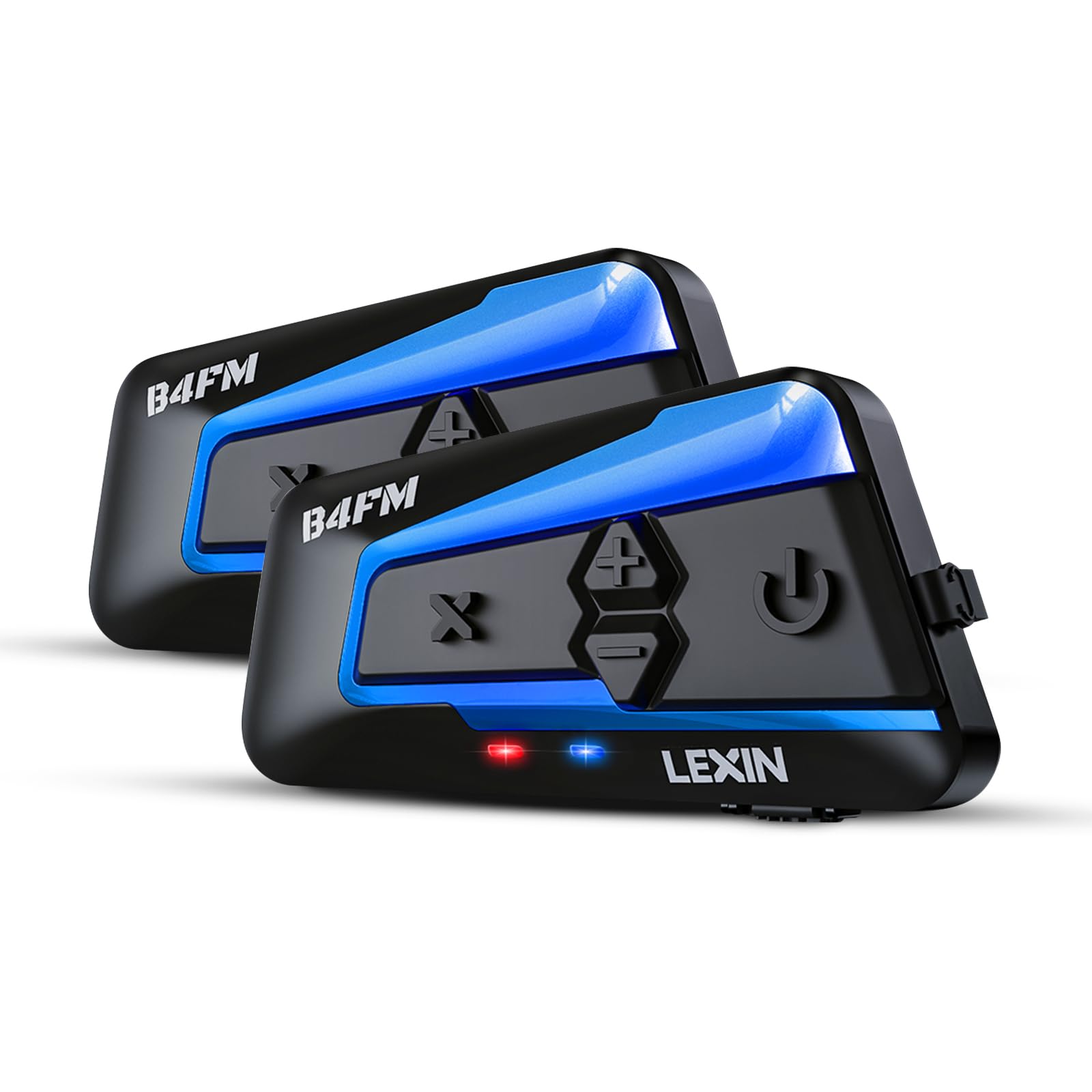 **LEXIN B4FM Motorcycle Bluetooth Headset – 10 Rider Intercom, IP67 Waterproof, Noise Cancellation, Music Sharing & FM Radio – Universal for Motorcycle, Snowmobile & ATV (2 Pack) – Perfect for Group Rides, Off-Road Adventures & Long-Distance Travel**