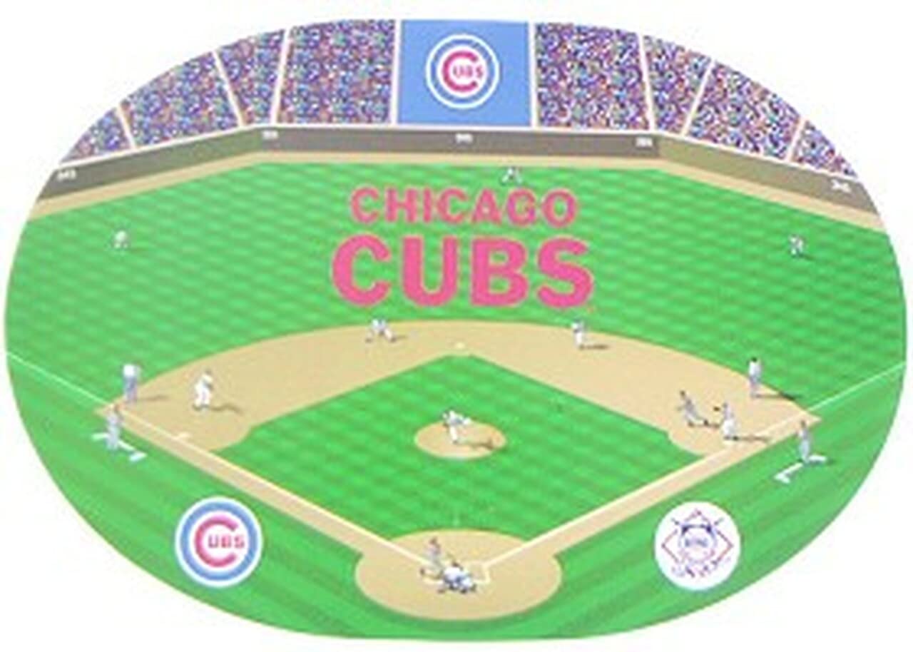 Chicago Cubs MLB Placemats Set of 4 - Waterproof Dining Table Mats for Baseball Fans - Perfect for Game Day Parties, Home Decor & Sports Themed Dining