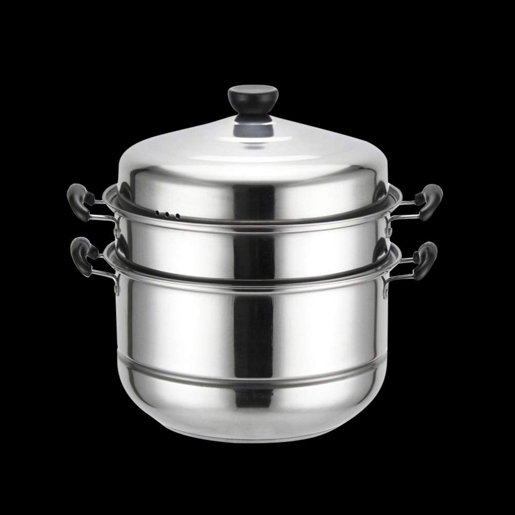 DOITOOL 3-Tier Stainless Steel Steamer Pot for Cooking, Steaming Vegetables, Soup & Dumplings – Perfect for Home Kitchen, Restaurants & Meal Prep