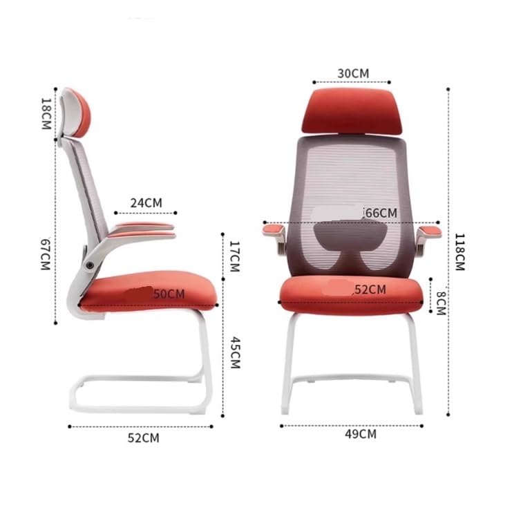 Ergonomic Office Chair with Adjustable Armrests & Lumbar Support - High Back Executive Desk Chair for Home & Office Workspace - Comfortable Mesh Computer Chair (Gray) - Perfect for Long Hours Sitting, Gaming & Remote Work