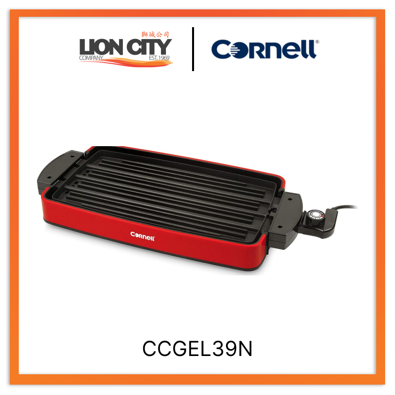 Cornell Indoor Electric BBQ Grill CCGEL39N - Smokeless Portable Grill for Home, Apartment & Camping - Perfect for Indoor Grilling, Parties & Small Spaces