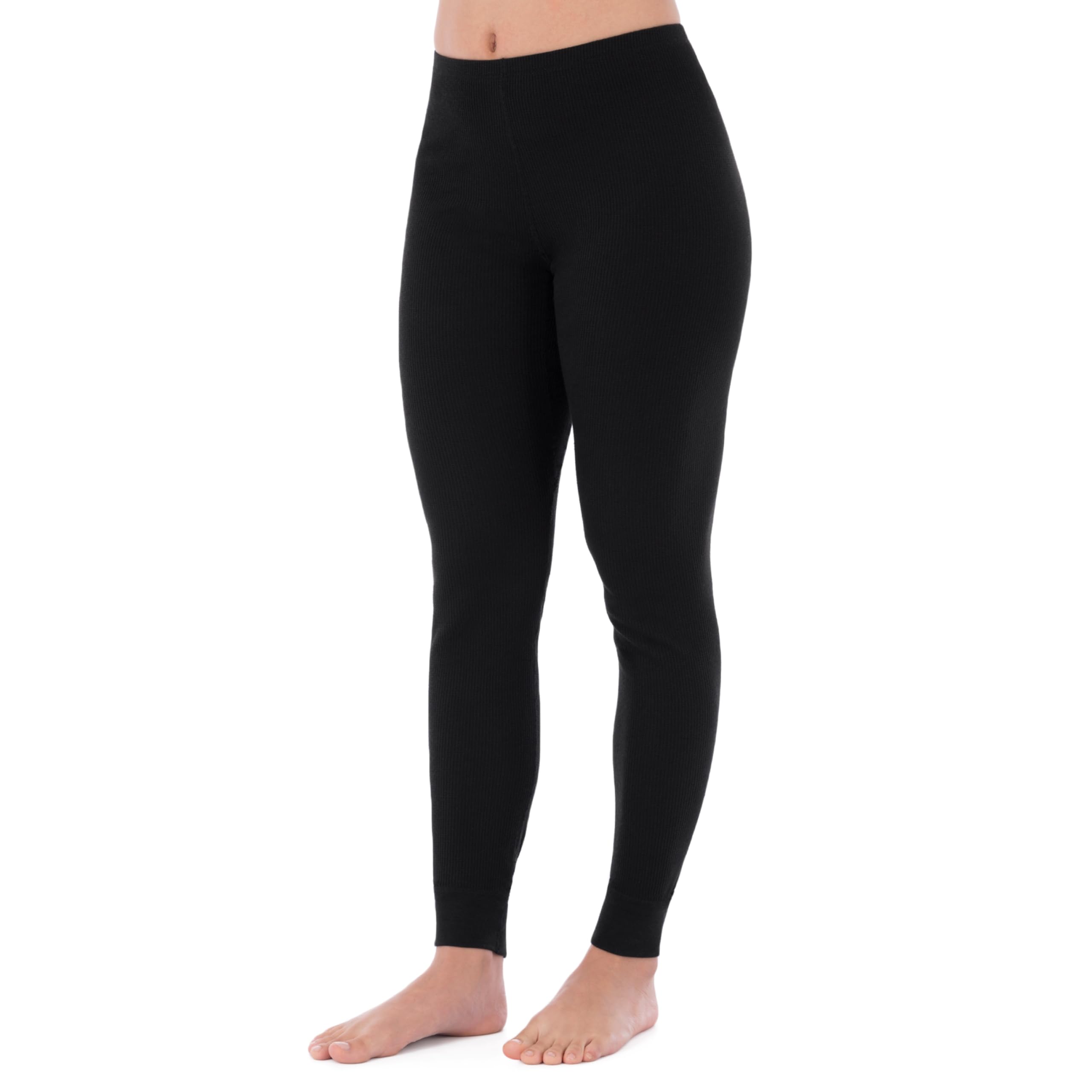 Fruit of the Loom Women's Micro Waffle Thermal Bottom Pants - Soft Fleece-Lined Winter Leggings for Cold Weather, Lounge & Sleepwear