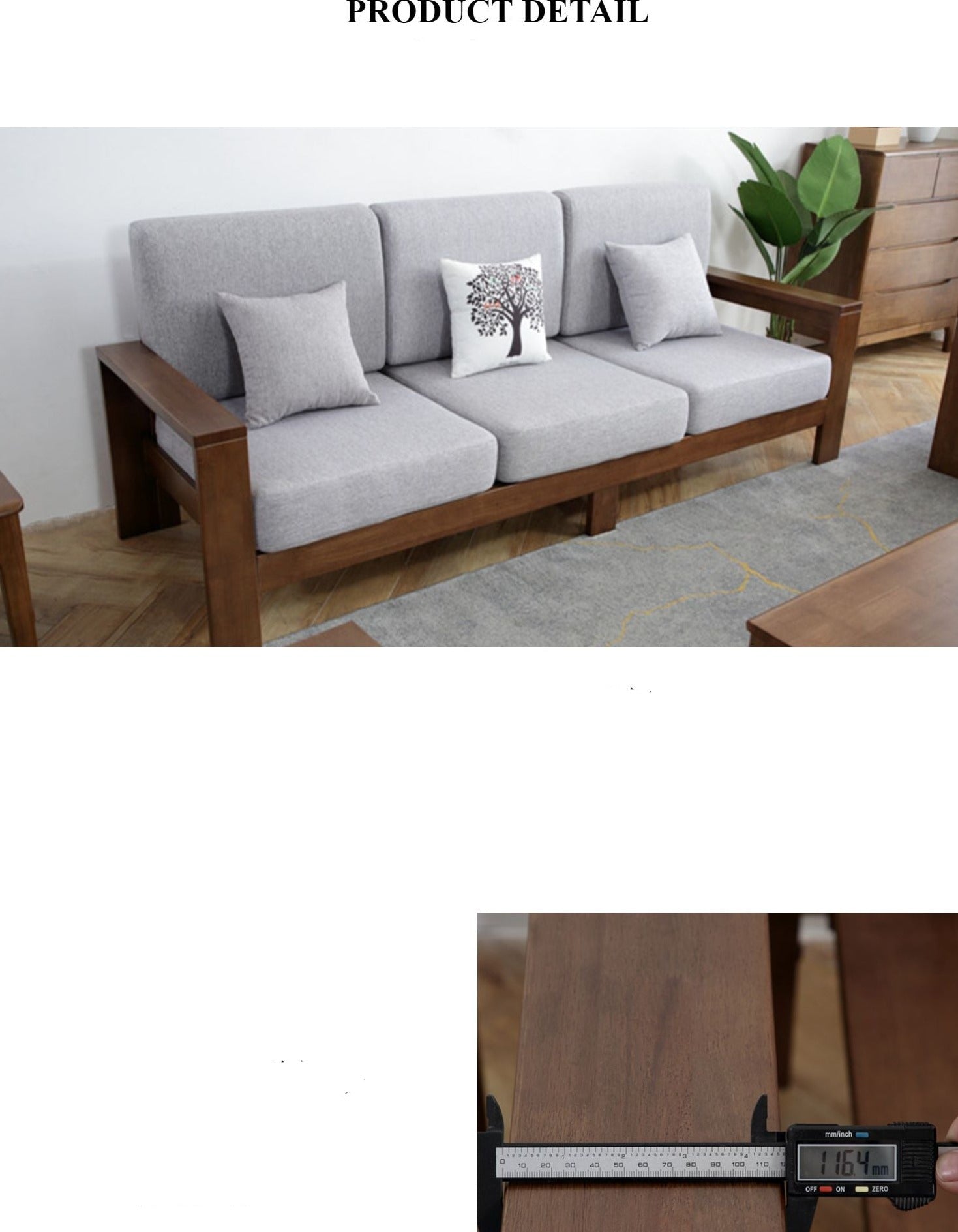 NORA Scandi Japanese Daybed Sofa - Solid Wood Nordic Style Daybed for Living Room, Bedroom, or Office - Available in 3 Sizes (Twin, Full, Queen)