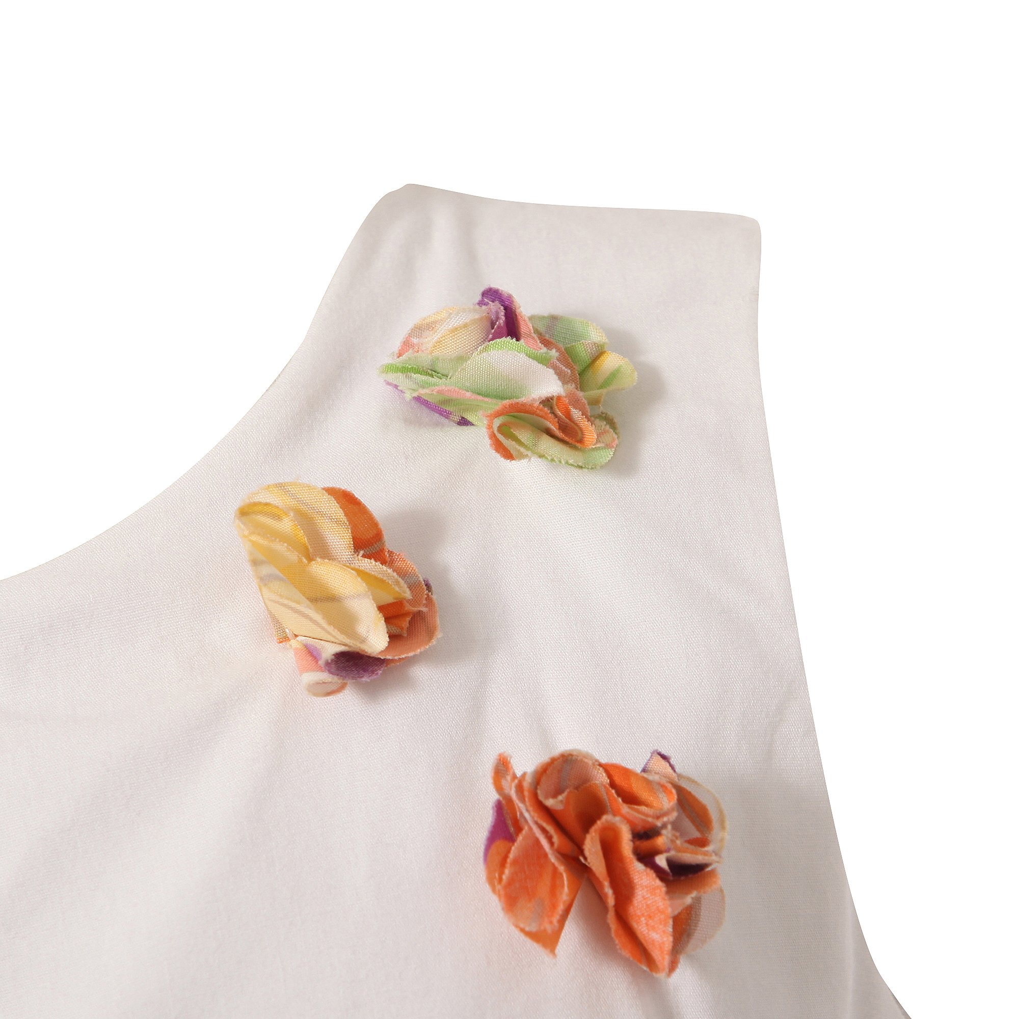 Richie House RH0950 Floral Bubble Dress for Girls - Colorful Summer Outfit for Parties, Playdates & Special Occasions