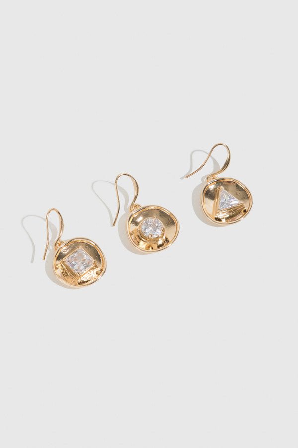 14K Gold Plated Gemstone Drop Earrings for Women - Elegant Dangle Jewelry for Parties, Weddings & Special Occasions