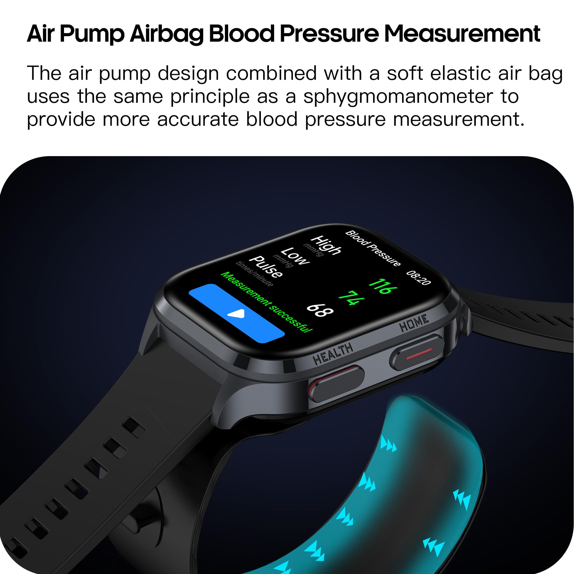 Smart Watch with Blood Pressure Monitor - 2.01