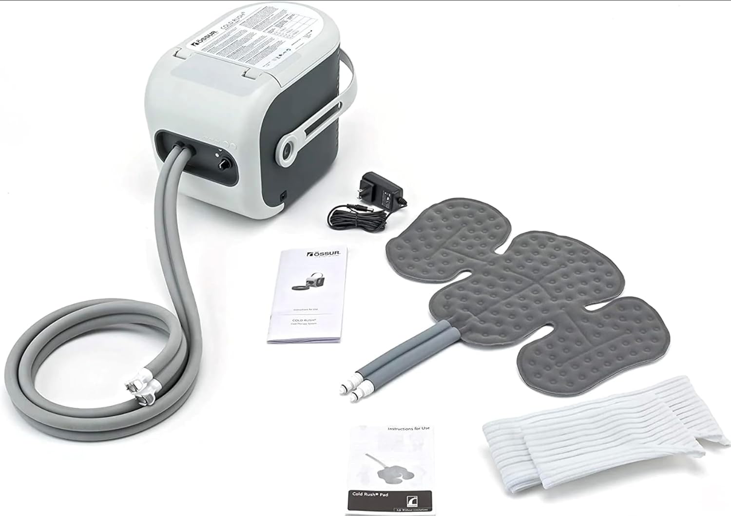 Ossur Cold Rush Cold Therapy Machine System with Pads - Pain Relief & Recovery for Knee, Shoulder, and Post-Surgery Rehabilitation