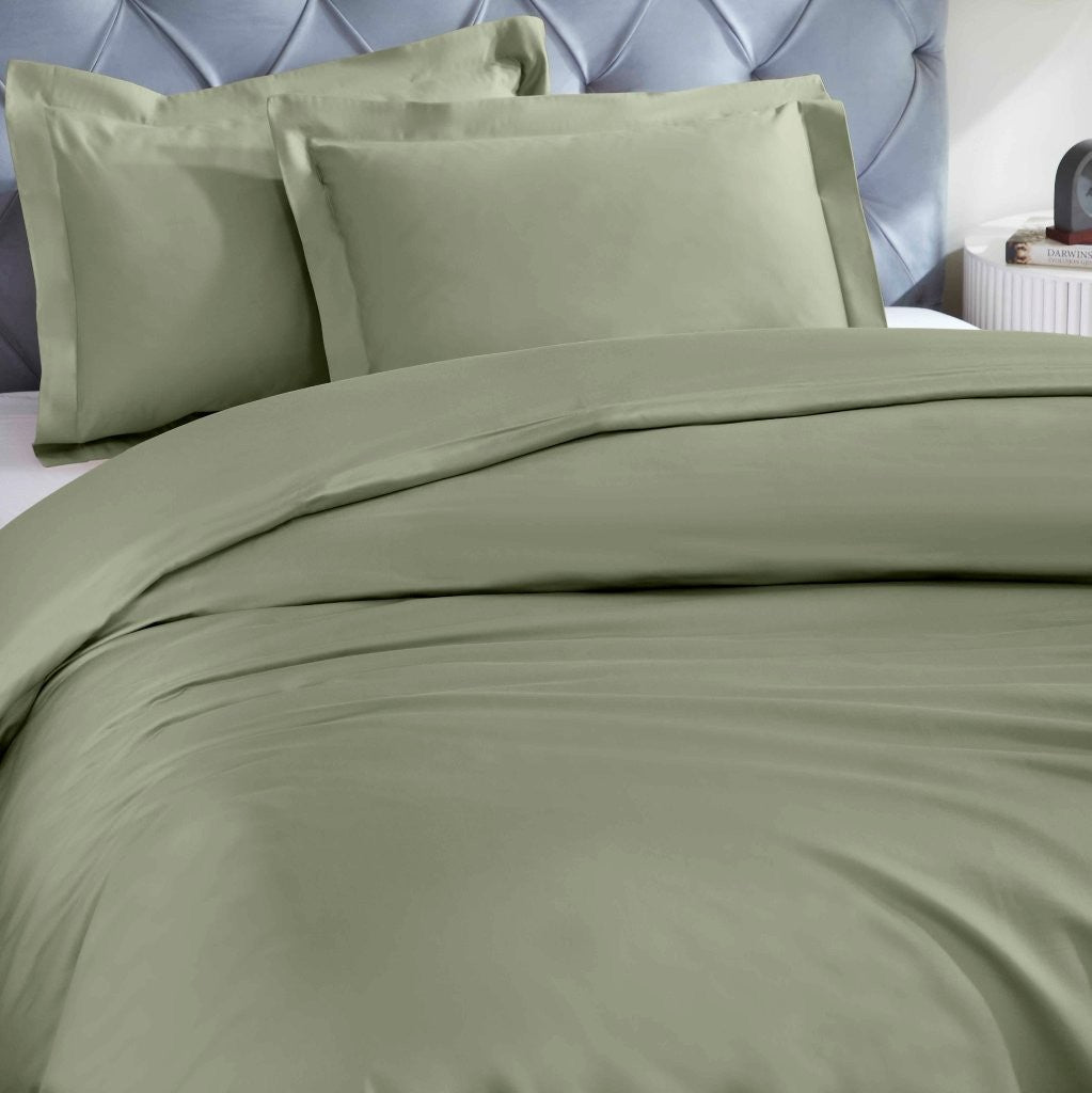 Luxury 1200 Thread Count Egyptian Cotton Duvet Cover Set - King Size, Soft Breathable Bedding for Hotel & Home Use