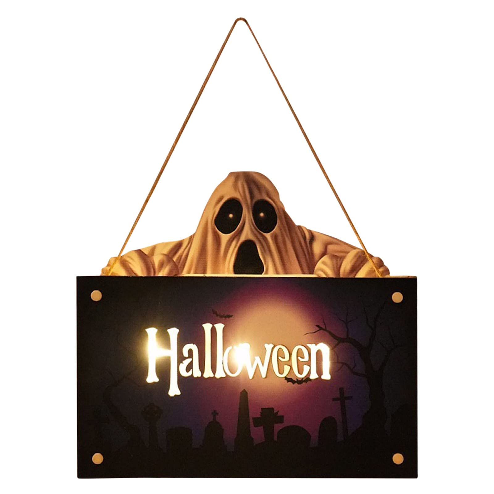 Halloween Pumpkin Lights - Glowing LED House Number Decor for Indoor & Outdoor Party, Home, Yard - Spooky Atmosphere Lighting for Halloween Decorations (One Size)