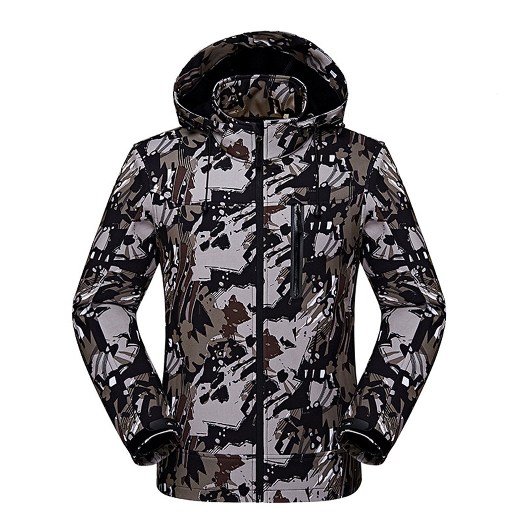 Sun Lorence Windproof Softshell Fleece Hiking Jacket for Women & Men - Water-Resistant Outdoor Rain Coat for Camping, Trekking & Mountain Adventures
