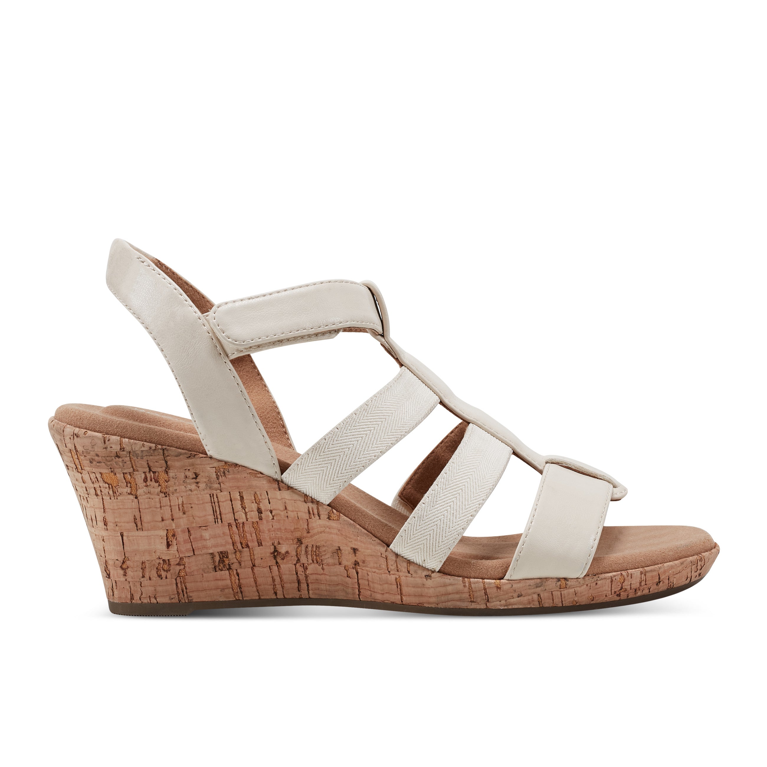 Women's Blanca Elastic T-Bar Sandals - Comfortable Summer Casual Shoes for Walking, Beach, Vacation & Outdoor Activities