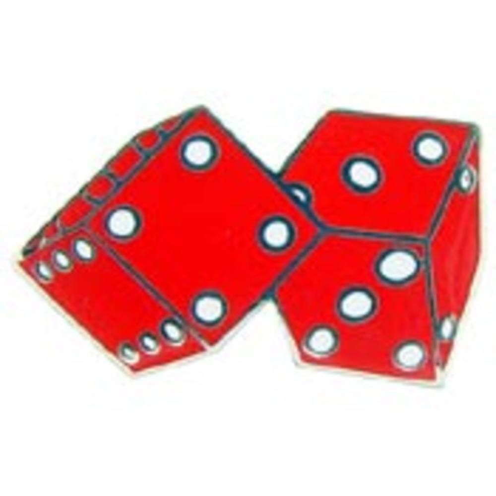 1 Inch Red Dice Pin - Cute Enamel Lapel Pin for Board Games, Gifts, and Cosplay Accessories