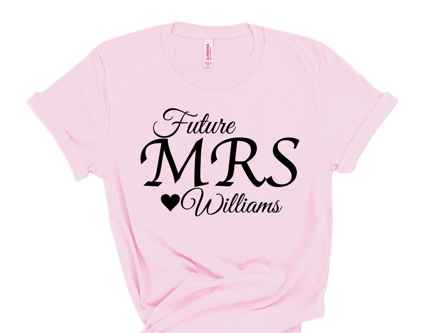 Personalized Future Mrs T-Shirt - Custom Bridal Wedding Shirt for Women - Engagement Party & Bachelorette Gift - Soon to Be Mrs Top for Wedding Showers & Honeymoon