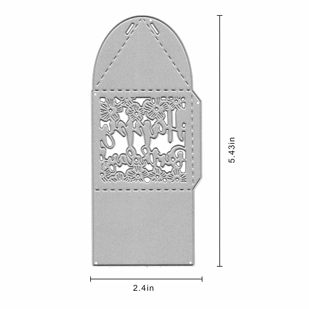 Metal Happy Birthday Box Cutting Dies & Embossing Stencils - DIY Scrapbooking Templates for Greeting Cards, Album Decor, and Paper Crafts | Perfect for Birthday Invitations, Gift Boxes & Party Favors