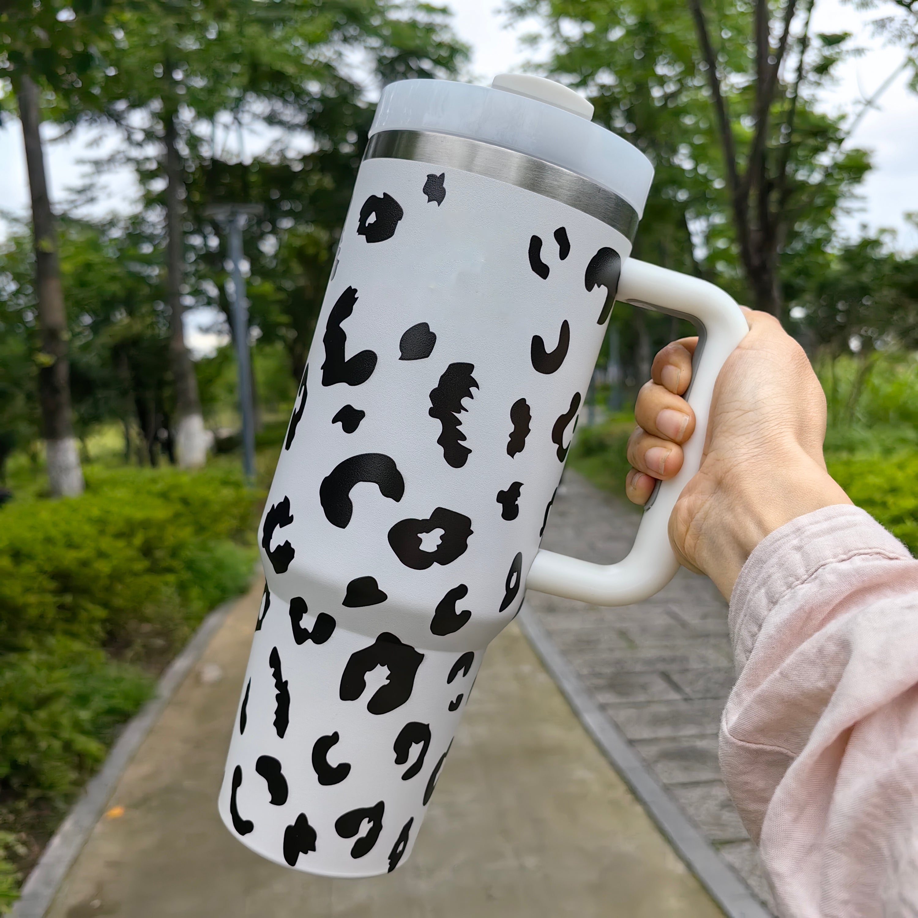Leopard and Crow Print Coffee Mugs - 12oz Ceramic S Cups with Handle, Dishwasher & Microwave Safe - Perfect for Home, Office, or Gifts